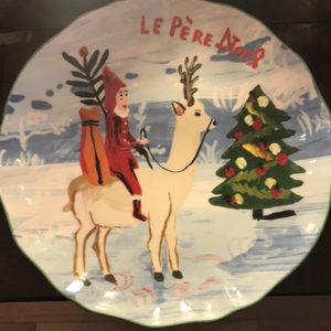 Anthropologie Nathalie Lete Christmas Plate